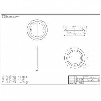 Zierring 122mm Chrombrill