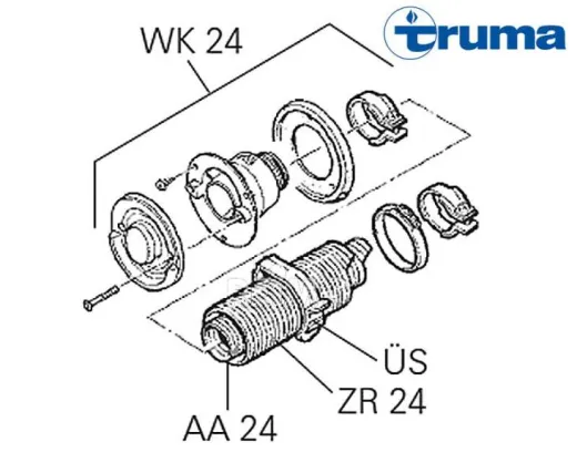 Zuführrohr ZR 24, 64 mm (laufender Meter)