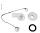 90 °Wasserablaufgarnitur für 3/4" Schlauch - 10er Pack