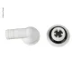 90 °Wasserablaufgarnitur für 3/4" Schlauch - 10er Pack