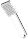 Handbrause 1/2" Gewinde mit Anitkalknoppen - Stahl chromiert und grau