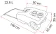Roll-Abwasssertank 23 W - 23 l - Grau