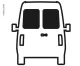 Starres Heckfenster für Fiat Ducato, Peugeot Boxer, Citroen Jumper