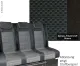 Schlafsitzbank VW T6 Trio Style V3000 Gr.10 3-sitzig. Polster Simora T6
