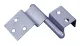 2 Spezialscharniere links (mittelgrau)