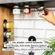 3 x Feinkost-Magnetgläser CLASSIC (je 125 ml) + 1 x Metall-Leiste 25 cm BLACK