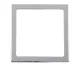 Abdeckrahmen 1-fach 62x62mm, silber chrom (lose)