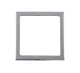 Abdeckrahmen 1-fach 62x62mm, silber chrom, SB-verpackt