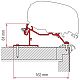 Wohnwagen-Adapter Markise F65L und F80S Caravan Roof 425cm