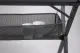 Bambus-Tisch mit Netz, Rolltisch, dunkles Aluminiumgestell