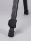 Bambus-Tisch mit Netz, Rolltisch, dunkles Aluminiumgestell
