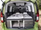 Bett mit Klappsitzbank für VW Caddy 5 L2, Weekender 2