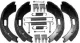 Bremsbacken- Set inkl. Flanschmutter - BPW S2005-7RASK