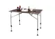 Campingtisch LEVI FAMILY 115x68x59-72cm, edles Holz-Design, wetterfest