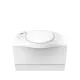 Cassettentoilette C402-X elektrisch, weis, rechts