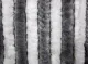Chenille-Flauschvorhang - 56 x 185 cm - Weiß / Grau