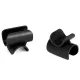 Clips für Fußauflage - schwarz, 4 Stück
