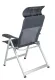 Crespo Campingstuhl AL-237, dunkelgrau, verschiebbare Kopfstütze