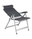 Crespo Campingstuhl AL-237, dunkelgrau, verschiebbare Kopfstütze