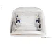 Dachhaube 28x28cm Rahmen: grau Haube: Rauchglas