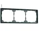 Distanzrahmen 3-fach. Flach, 3mm Aufbauhöhe. Schiefergrau. Lose