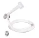 Duschset Modern grau, Schlauch 2m
