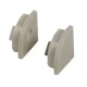 Endkappe für Aluminium LED-Profil - Flach - 2er Set
