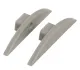 Endkappe für Aluminium LED-Profil - Flach - 2er Set