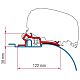 Adapter für Fiamma Dachmarkisen F65, F65 S und F65 L 2 St.ab Bj.94-6.06