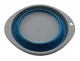 Faltbare Schüssel Ø23,5cm H3/10cm, grau/petrol