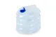 Faltbarer 5 Liter Wasserkanister 24x15cm,transparent, Deckel blau+Hahn