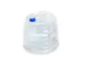 Faltbarer15 Liter Wasserkanister 32x25cm,transparent, Deckel blau+Hahn