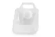 Faltkanister 10L,transparent, 23x21x36cm,Öffnung 3cm,Deckel weiß