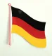 Flaggenaufkleber Deutschland 2er Pack, 145 x 125 mm