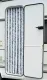 Flauschvorhang 56 x 185 cm, grau/blau/weiß für Caravantüren