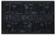 Fussmatte KERA KAMP 40x60cm, schwarz, PP/Gummi, Motiv: Motorhome/Caravan