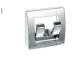 Garderobenhaken, Chrom, klappbar, mit 2 Haken, 58x58x13mm, lose