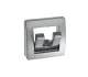 Garderobenhaken, silber-matt, klappbar, mit 2 Haken, 58x58x13mm, SB-verpackt