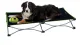 Hundebett / Hundeliege, faltbar 122x62 cm schwarz-lime