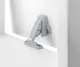 Klappenschloss Push Latch mit Schließblech, grau