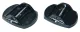 Kunststoff-Stützplatten für Caravans - 4er Set - Schwarz