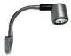 LED 12V Leseleuchte, 1W, mattsilber, 130mm, Festanbau SB