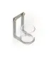 Magnet.Becherhalter Alumin.+Becher Plexiglas, f.Art.66586, 70x125x90mm