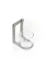 Magnet.Becherhalter Alumin.+Becher Plexiglas, f.Art.66586, 70x125x90mm
