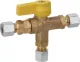 Manuelles Umschaltventil RVS 8, für Zweiflaschenanlage, Messing
