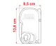 Markise F45S, 300cm Geh{use Polar Wei~, Tuch Roayl Grey