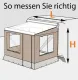 Markisenvorzelt CampRoom 500, 5m, 231-260cm