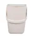 Mülleimer abnehmbar, für Aufbautür, 32x17x23cm, creme beige