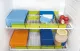 Purvario Stauleisten 8er-Pack, f. Kühlschrank (grau+lime)