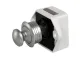 Push Lock Mini - Verchromt matt